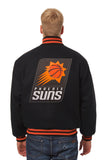 Phoenix Suns Embroidered Handmade Wool Jacket - Black - J.H. Sports Jackets