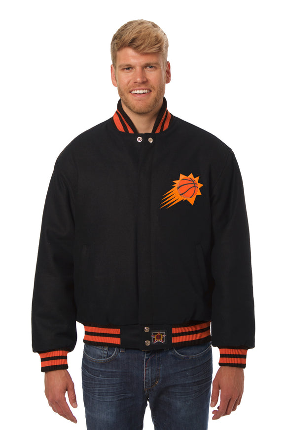 Phoenix Suns Embroidered Handmade Wool Jacket - Black - J.H. Sports Jackets