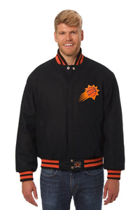 Phoenix Suns Embroidered Handmade Wool Jacket - Black