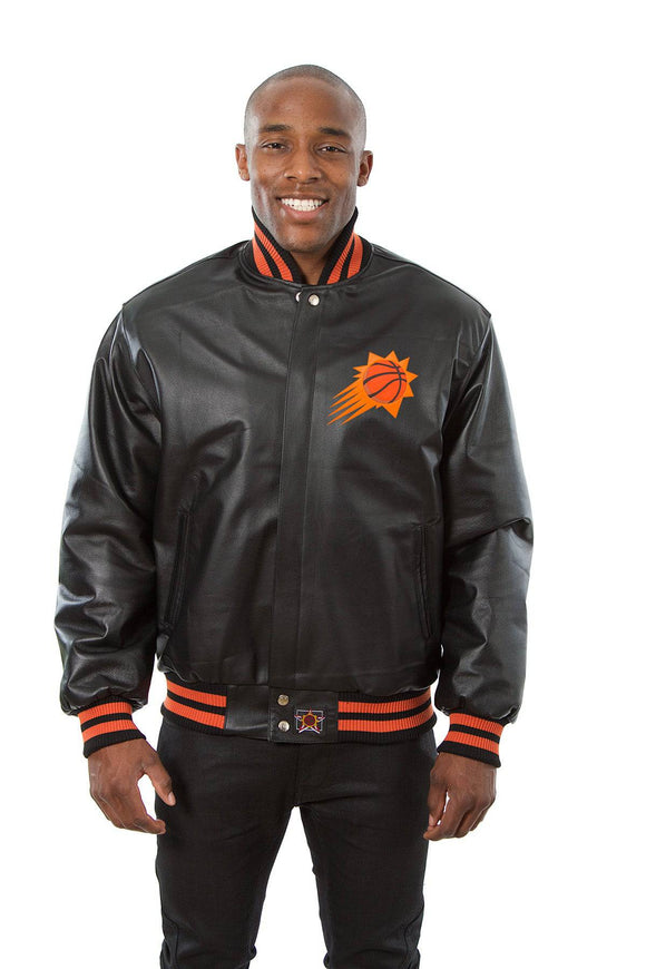 Phoenix Suns Full Leather Jacket - Black