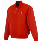Tampa Bay Buccaneers Reversible Full-Zip Flight Jacket - J.H. Sports Jackets
