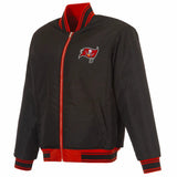 Tampa Bay Buccaneers Reversible Full-Zip Flight Jacket - J.H. Sports Jackets