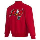 Tampa Bay Buccaneers Poly Twill Varsity Jacket - Red