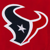 Houston Texans  JH Design Lightweight Nylon Bomber Jacket – Red