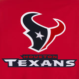 Houston Texans Poly Twill Varsity Jacket - Red