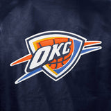 Oklahoma City Thunder Full Leather Jacket - Navy