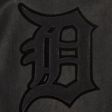 Detroit Tigers Full Leather Jacket - Black/Black