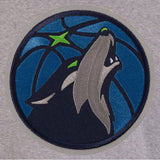 Minnesota Timberwolves  JH Design Two-Tone Reversible Fleece Jacket - Gray/Navy