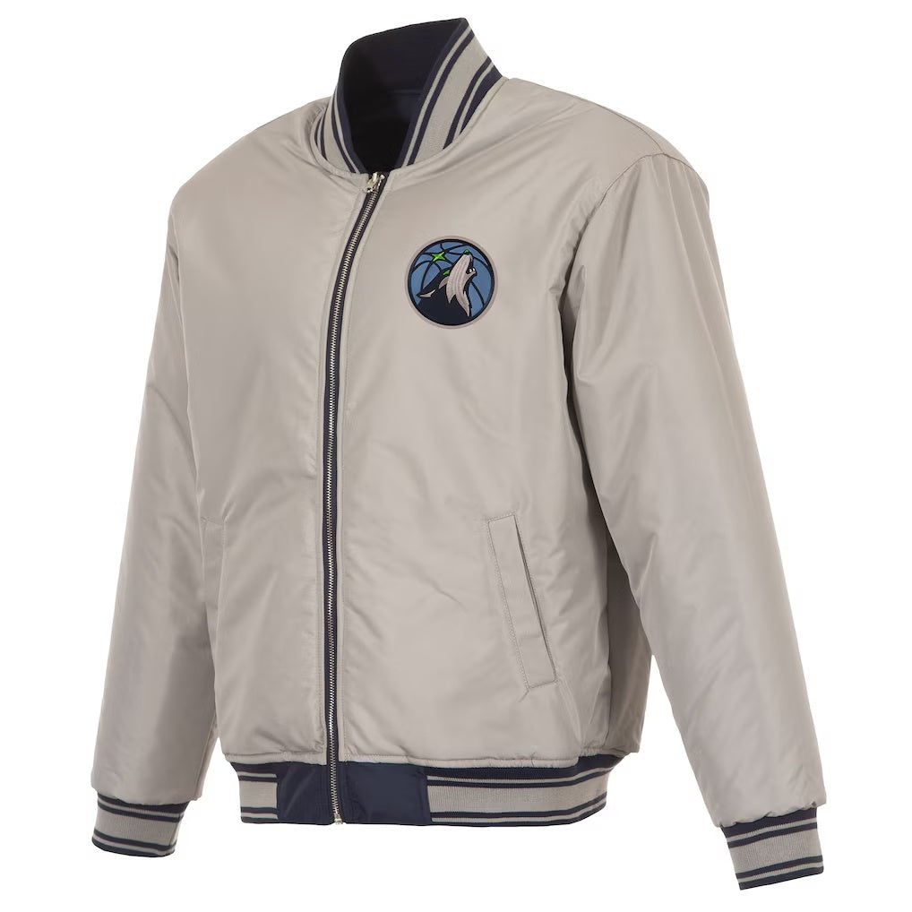 Minnesota Timberwolves Reversible Full-Zip Flight Jacket