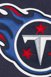 Tennessee Titans Two-Tone Wool and Leather Jacket-Navy/White