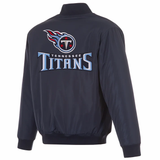 Tennessee Titans Reversible Full-Zip Flight Jacket - J.H. Sports Jackets