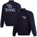 Tennessee Titans Reversible Wool Jacket - Navy