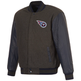 Tennessee Titans Reversible Wool and Leather Jacket