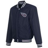 Tennessee Titans Reversible Varsity Jacket Navy/White