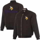 Minnesota Vikings Reversible Full-Zip Flight Jacket
