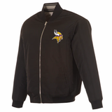 Minnesota Vikings Reversible Full-Zip Flight Jacket