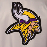 Minnesota Vikings Poly Twill Varsity Jacket - Gray/Black