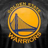 Golden State Warriors Full Leather Jacket - Black