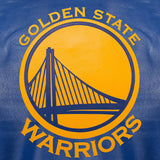 Golden State Warriors Full Leather Jacket - Royal