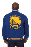 Golden State Warriors Embroidered Wool Jacket - Royal