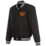 Washington Commanders Reversible Varsity Jacket Black/White