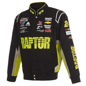 2025 William Byron Raptor Uniform Full-Snap Jacket Black