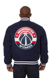 Washington Wizards Embroidered Handmade Wool Jacket - Navy