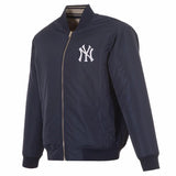 New York Yankees Reversible Full-Zip Flight Jacket - J.H. Sports Jackets