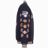 New York Yankees Special Edition 27-TIME World  Series Champions Reversible Wool Jacket-Navy