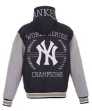 New York Yankees 27-Time World Series Champions Reversible Poly-Twill Jacket