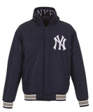 New York Yankees 27-Time World Series Champions Reversible Poly-Twill Jacket