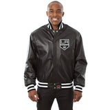 Los Angeles Kings Full Leather Jacket - Black