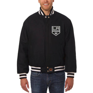 Los Angeles Kings Embroidered  All Wool Jacket - Black