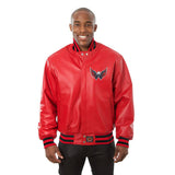 Washington Capitals Full Leather Jacket - Red