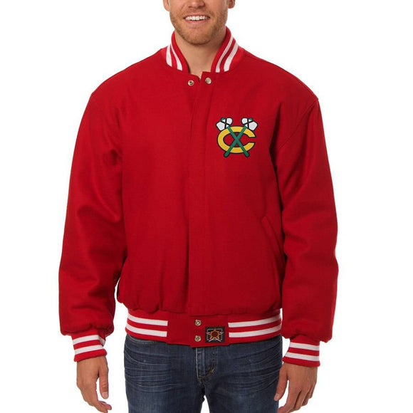 Chicago Blackhawks All Wool Jacket - Red