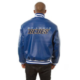 St. Louis Blues Full Leather Jacket - Royal