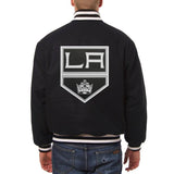 Los Angeles Kings Embroidered  All Wool Jacket - Black