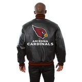 Arizona Cardinals JH Design Leather Jacket - Black