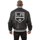 Los Angeles Kings Full Leather Jacket - Black