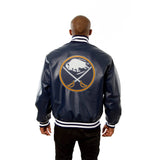 Buffalo Sabres  Full Leather Jacket - Navy