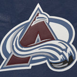 Colorado Avalanche Full Leather Jacket - Navy