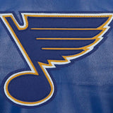 St. Louis Blues Full Leather Jacket - Royal