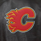 Calgary Flames Full Leather Jacket - Black