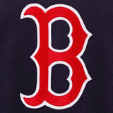 Boston Red Sox JH Design Women's Embroidered Logo All-Wool Jacket - Navy