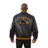 Boston Bruins Full Leather Jacket - Black