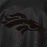 Denver Broncos JH Design Tonal Leather Jacket - Black