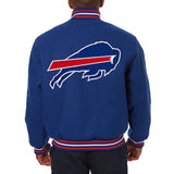 Buffalo Bills JH Design Embroidered Wool Jacket - Royal