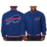 Buffalo Bills JH Design Embroidered Wool Jacket - Royal