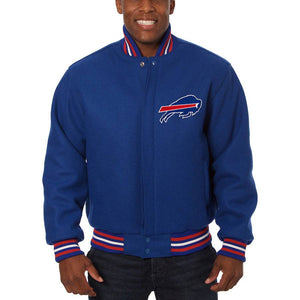 Buffalo Bills JH Design Embroidered Wool Jacket - Royal