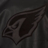 Arizona Cardinals JH Design Tonal Leather Jacket - Black